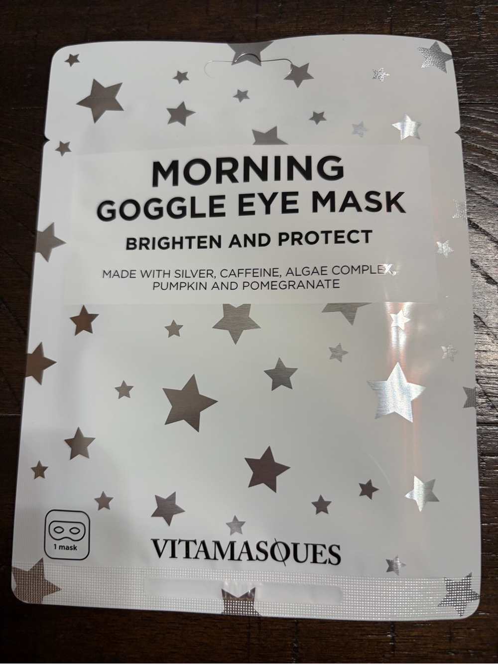 Vitamasques Morning Goggle Eye Mask - Silver Star Packaging